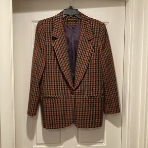 WOMEN’s VINTAGE HOUNDSTOOTH BLAZER